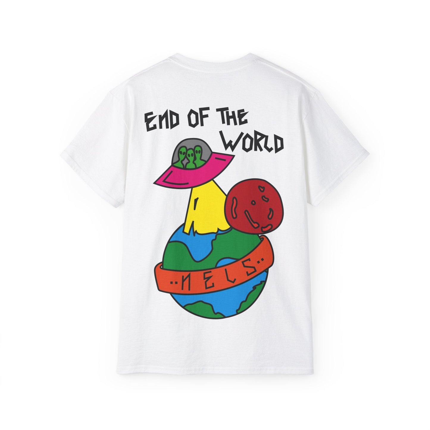 Tee NELS. END OF THE WORLD Front and Back - NELS.