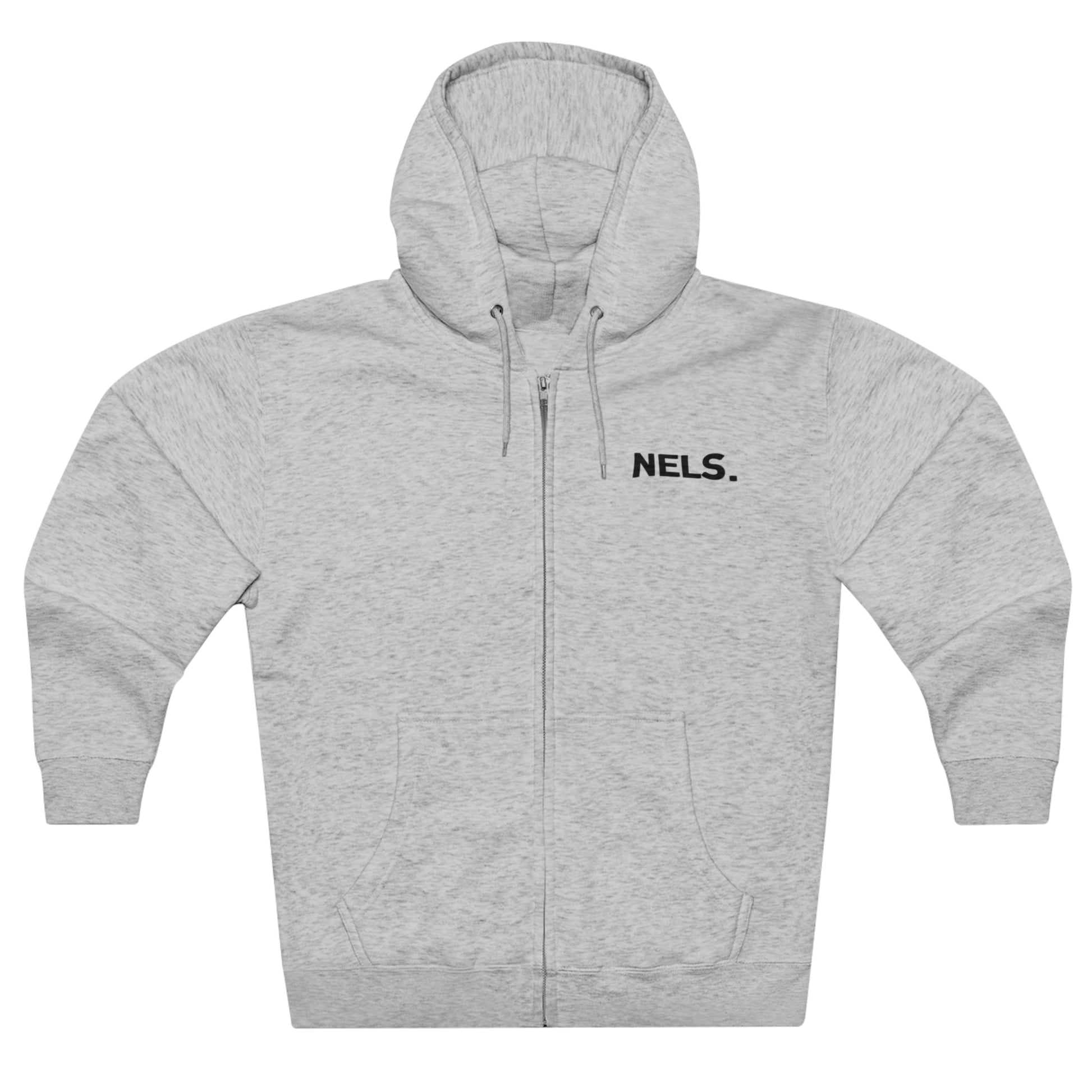 Zip Hoodie NELS. 'PARANOID' Front and Back - NELS.