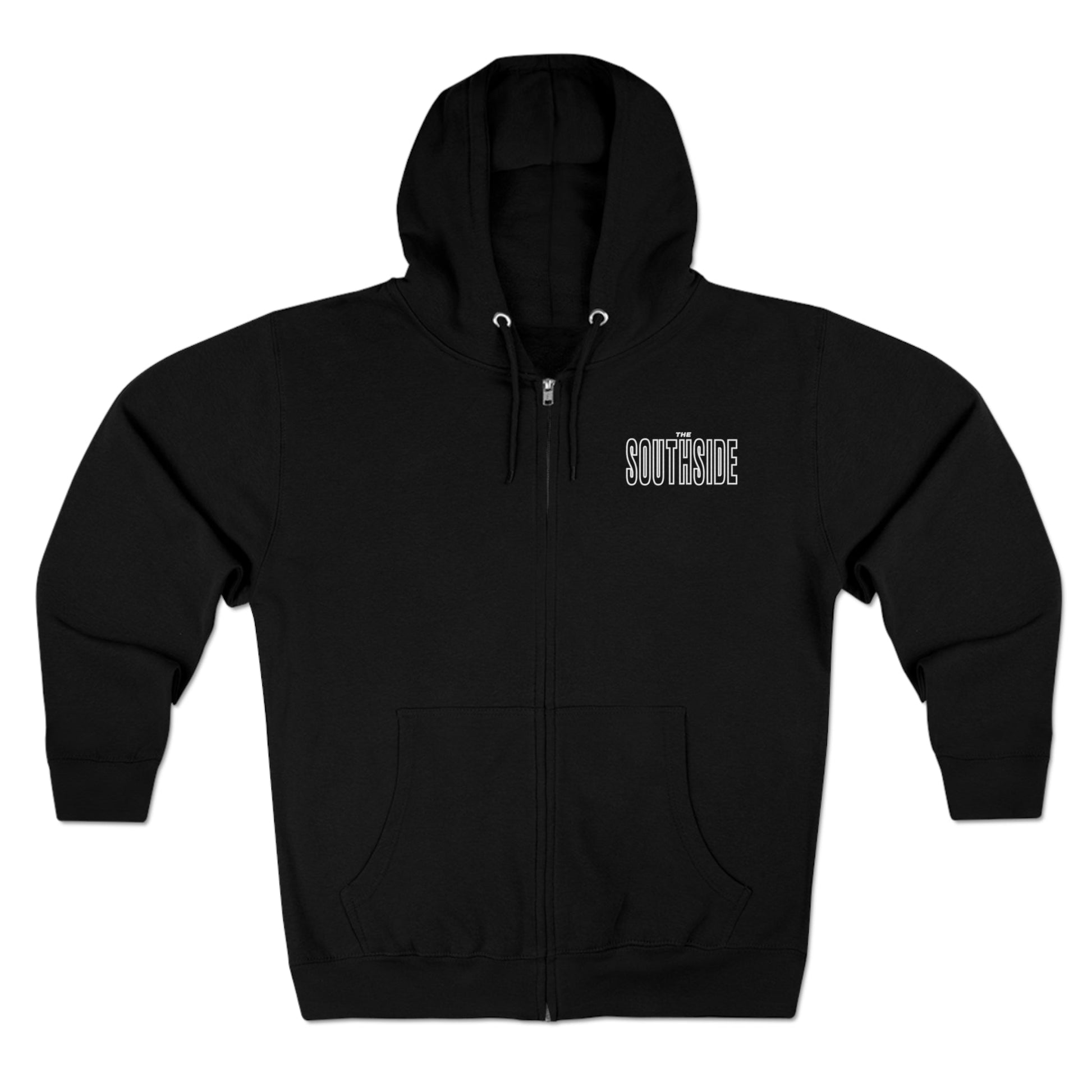Zip Hoodie NELS. 'SOUTHSIDE' Front and Back - NELS.