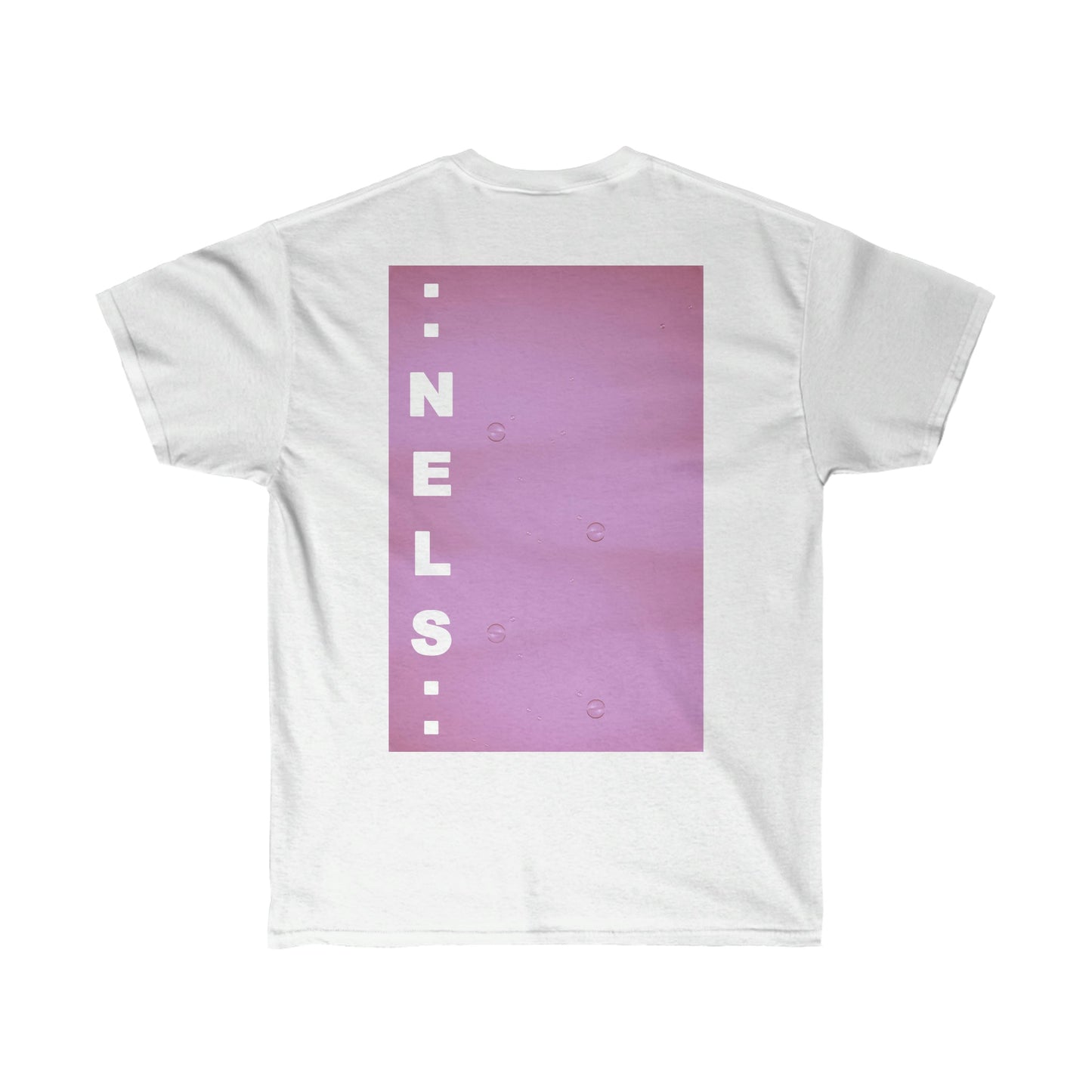 Tee NELS. & Pink Bubbles Front and Back - NELS.